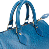 Louis Vuitton Bleu Epi Leather Speedy 25 Handbag