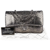 Chanel Limited Python Medium Double Flap Crossbody Bag
