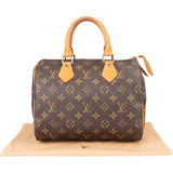 Louis Vuitton Canvas Monogram Speedy 25 Handbag