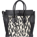 Celine Leopard Print Big Luggage Handbag