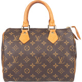 Louis Vuitton Canvas Monogram Speedy 25 Handbag