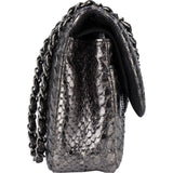 Chanel Limited Python Medium Double Flap Crossbody Bag