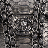 Chanel Limited Python Medium Double Flap Crossbody Bag