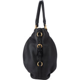 Miu Miu Black Leather City Handbag