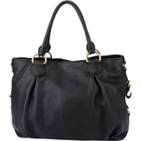 Miu Miu Black Leather City Handbag