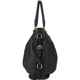 Miu Miu Black Leather City Handbag