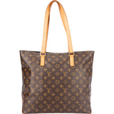 Louis Vuitton Canvas Monogram Cabas Mezzo Shoulder Bag