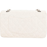 Chanel Quilted Lambskin Perforated Single Flap Crossbody Bag