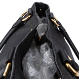 Miu Miu Black Leather City Handbag