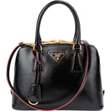 Prada Patent Leather Red Lining Vitello Handbag