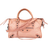 Balenciaga Pink Leather City Handbag