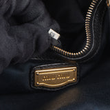 Miu Miu Black Leather City Handbag