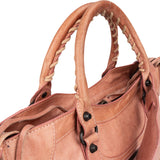 Balenciaga Pink Leather City Handbag