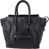 Celine Black Leather Celine Luggage Handbag