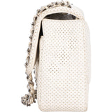 Chanel Quilted Lambskin Perforated Single Flap Crossbody Bag