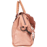 Balenciaga Pink Leather City Handbag