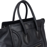 Celine Black Leather Celine Luggage Handbag