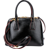 Prada Patent Leather Red Lining Vitello Handbag