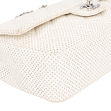 Chanel Quilted Lambskin Perforated Single Flap Crossbody Bag