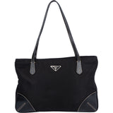 Prada Black Nylon Triangle Handbag