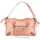 Balenciaga Pink Leather City Handbag