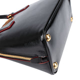Prada Patent Leather Red Lining Vitello Handbag