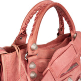 Balenciaga Pink Leather City Handbag