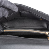 Chanel Lizard Quilted Caviar Leather CC Coco Top Handle Handbag