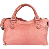 Balenciaga Pink Leather City Handbag