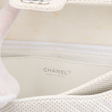 Chanel Quilted Lambskin Perforated Single Flap Crossbody Bag