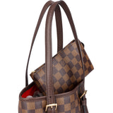 Louis Vuitton Damier Ebene Monogram Bucket PM Handbag