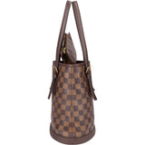Louis Vuitton Damier Ebene Monogram Bucket PM Handbag
