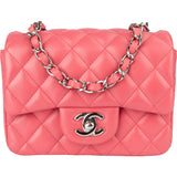Chanel Quilted Lambskin Mini Single Flap Crossbody Bag