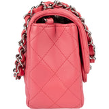 Chanel Quilted Lambskin Mini Single Flap Crossbody Bag