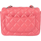 Chanel Quilted Lambskin Mini Single Flap Crossbody Bag