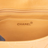Chanel Quilted Lambskin 24K Gold Jumbo Single Flap Crossbody Bag