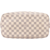 Louis Vuitton Damier Azur Monogram Neverfull MM Shopper Handbag