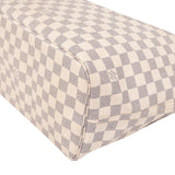 Louis Vuitton Damier Azur Monogram Neverfull MM Shopper Handbag