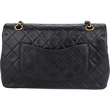 Chanel Quilted Lambskin 24K Gold Medium Double Flap Crossbody Bag