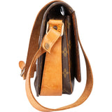 Louis Vuitton Canvas Monogram Cartouchiere MM Crossbody Bag