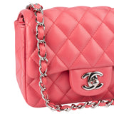 Chanel Quilted Lambskin Mini Single Flap Crossbody Bag