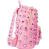 MCM Pink Visetos Monogram Backpack