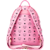 MCM Pink Visetos Monogram Backpack