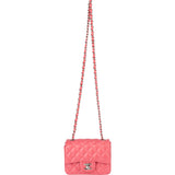 Chanel Quilted Lambskin Mini Single Flap Crossbody Bag