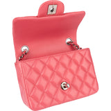 Chanel Quilted Lambskin Mini Single Flap Crossbody Bag