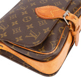Louis Vuitton Canvas Monogram Cartouchiere MM Crossbody Bag
