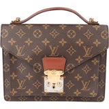 Louis Vuitton Canvas Monogram Monceau Handbag