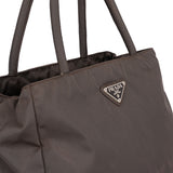 Prada Brown Nylon Triangle Handbag