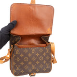 Louis Vuitton Canvas Monogram Cartouchiere MM Crossbody Bag