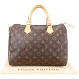 Louis Vuitton Canvas Monogram Speedy 30 Handbag